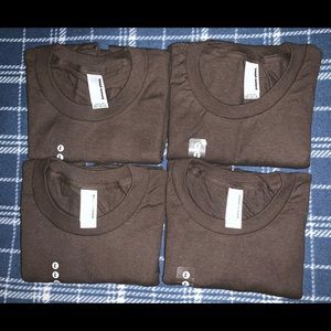 4-American Apparel Brown Womens T-Shirt NWOT Ladies Small